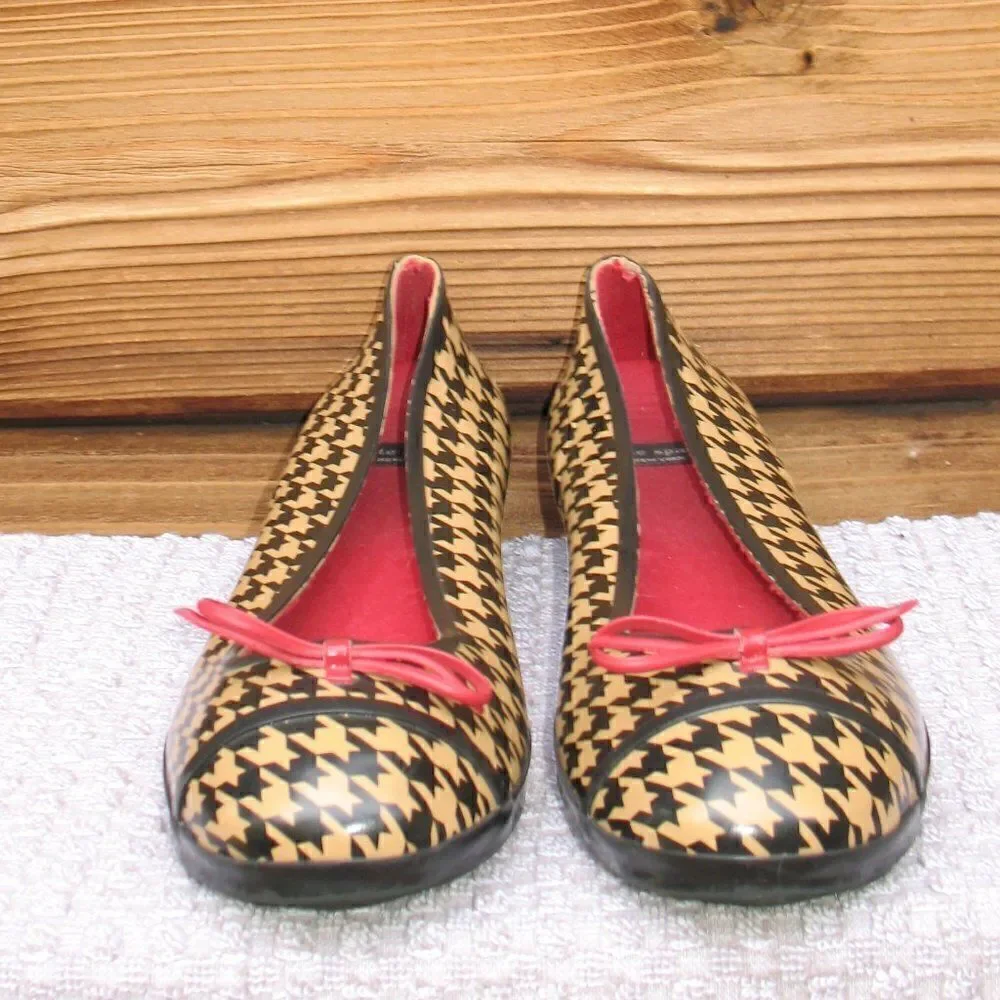 Kate Spade Rubber Rain Flats